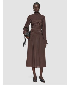  クレープ ド ソワ ミックス　スカート