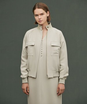 ウォッシャブル ダブルクロス ブルゾン