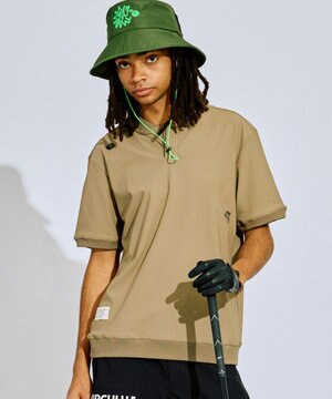 【吸水速乾 / UV遮蔽率99% UVカット / ストレッチ】【MEN】ベースボールカラーポロシャツ ゴルフ