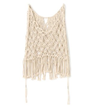 マクラメニット 2WAYキャミソール