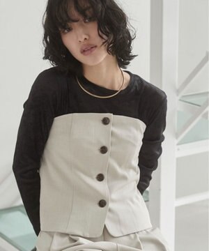  【ANGIE VINTAGE】ベアトップビスチェ