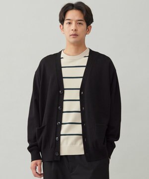 【OCEANS YouTube 掲載/男女兼用】スムースシルキーニット カーディガン
