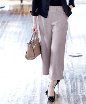  【新色追加・洗える】ストレートワイドパンツ