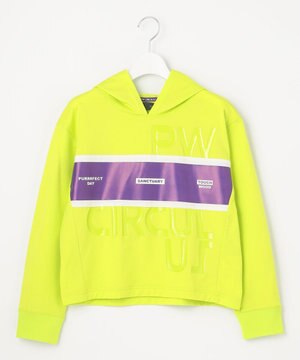  【WOMEN】【洗える/軽量】裏毛 ロゴ フーデッド プルオーバー ゴルフウェア レディース