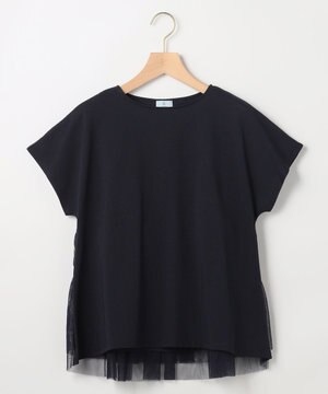  【先行予約】GIZAコットンチュールコンビ カットソー