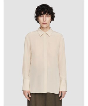  クレープ  ド  ソワ　レギュラーカラーシャツ