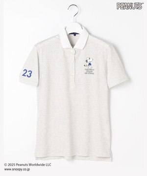  【WOMEN】『PEANUTS』コラボ　「JOE COOL」半袖ポロシャツ