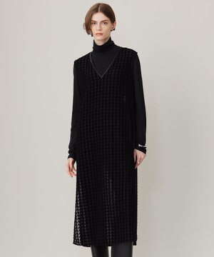  ハウンドトゥースフロッキーレース ワンピース