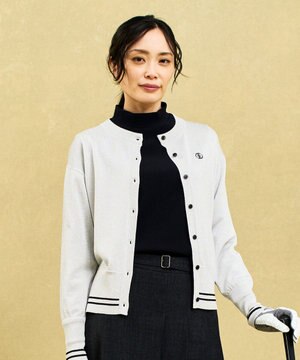  【WOMEN】シーズン問わず着用可能なラメニットカーディガン