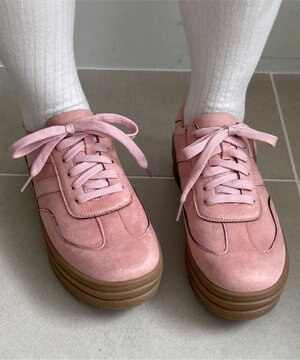  ローテクダブルラインスニーカー