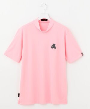 【MEN / EC限定】DAKSベア_クールマックスカノコ シャドーベアワンポイント モックシャツ