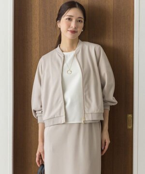 【ご好評につき追加生産！UVカット・吸水速乾】ジョーゼットジャージー ブルゾン