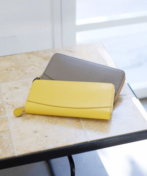  【TOPKAPI】角シボ型押し・ ラウンド 長財布 COLORATO コロラート