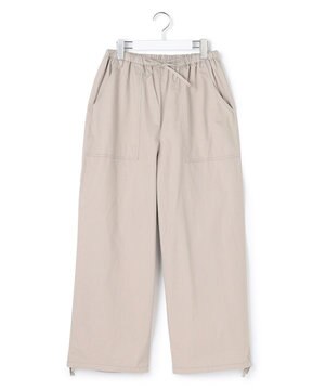  【WOMEN】ソフトコットン ワイドベイカー パンツ