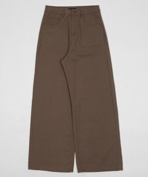  ウォッシュドワイドパンツ