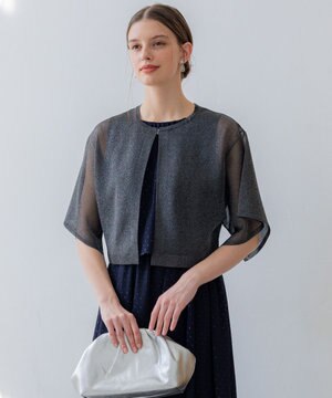  【APPLAUDIR】グロッシーニット ボレロカーディガン