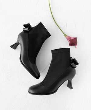  BACK RIBBON SHORTBOOTS ショートブーツ