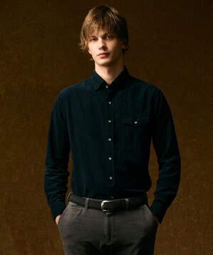  【ストレッチ】コーデュロイ シャツ