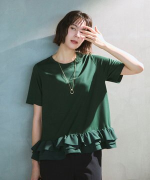 BEAUTY FORM-T フリルヘム Tシャツ