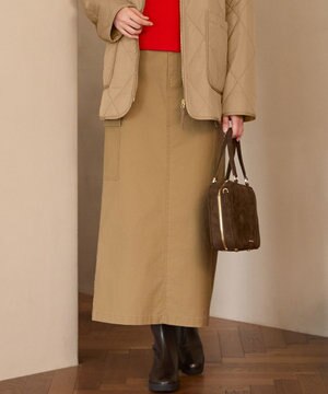  【SLOW/一部店舗限定】ミリタリーボトム カーゴスカート