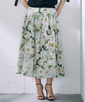  【カトリエムブーケ】Le bouquet de Laurent ブーケモチーフスカート