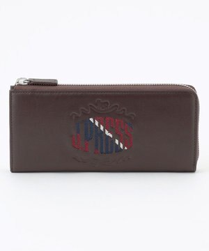  【MORPHO×J.PRESS】オーセンティックレジメンタル ハニーセル長財布(Ｌ字ラウンドファスナー)