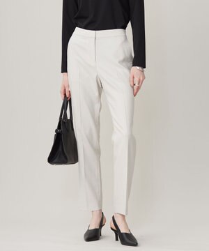  【洗える】プロヴィスウールツイル スティックパンツ