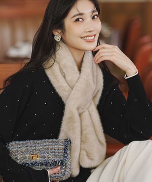  フェイクファー ティペット