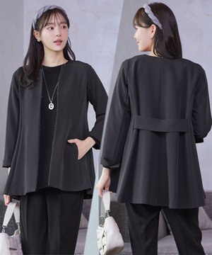  バックフレアロングジャケット