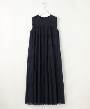  コットンティアード ワンピース