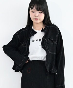  creperie FRONT ZIP JACKET クレプリ フロントジップジャケット