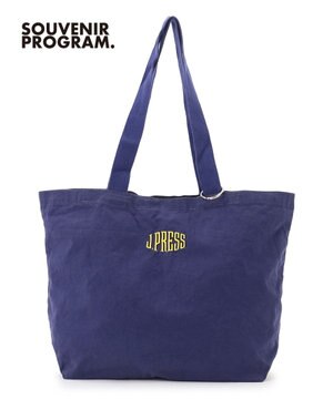  【J.PRESS ORIGINALS】【UNISEX】Garment Dyed Cotton Embroidery Eco Bag