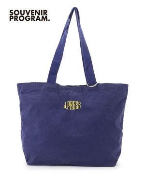 【J.PRESS ORIGINALS】【UNISEX】Garment Dyed Cotton Embroidery Eco Bag