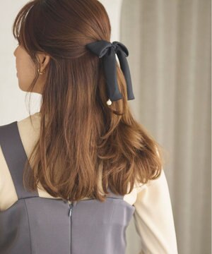  パールリボン シュシュ