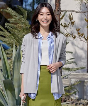  【新色追加・UVケア・接触冷感】“やみつき”着ながしロングカットソーカーデ