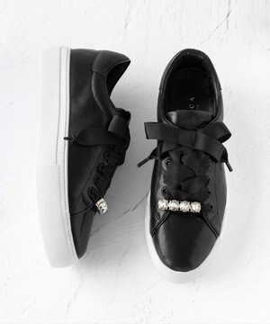  【新色シルバーカラー登場！】【軽量】BIJOUX SNEAKERS スニーカー
