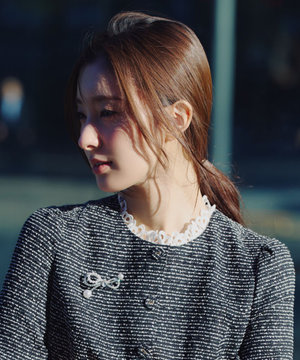 SHAKE RIBBON 2WAY BROOCH NECKLACE ブローチネックレス