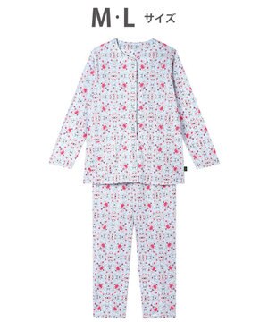  パジャマ 長袖 長ズボン 綿100%(本体) 天竺素材 ミントン レディース NDX563 /ワコール