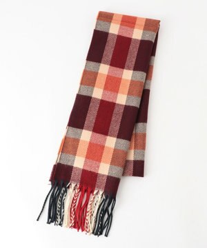  【フランス製】マルチカラーチェック ストール