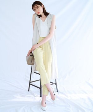 【ストレッチ/洗える】出会えるパンツ テーパード