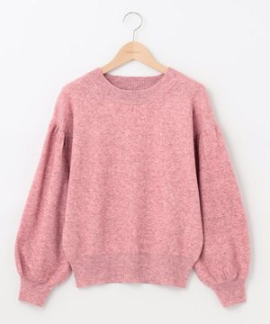 ソフトタッチパフスリーブニット