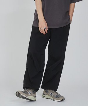  【ウエストゴム/撥水/洗濯機可】ナイロンイージーパンツ