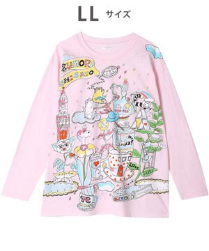  ツモリチサト トップス 綿100%(本体) 天竺素材 長袖 ルームウエア レディース UTX557 /ワコール