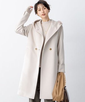 ウールカシミヤビーバー フーデット コート