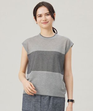  【カタログ掲載・アンサンブル対応・洗える】ラメシアープルオーバー ニット