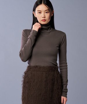  アルビニスタシフォンテレコ ハイネックカットソー（uncrave STANDARD）