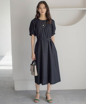  リネンレーヨン ワンピース