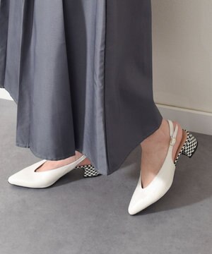 【INTER-CHAUSSURES】ポインテッドトウVカットバックバンド