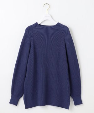  【洗える・セットアップ可】アンチピリング変形畔 ボトルネック ニット