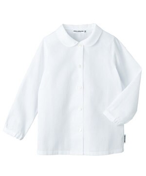  【ミキハウス】【100-140cm】 ピケ素材の長袖ブラウス